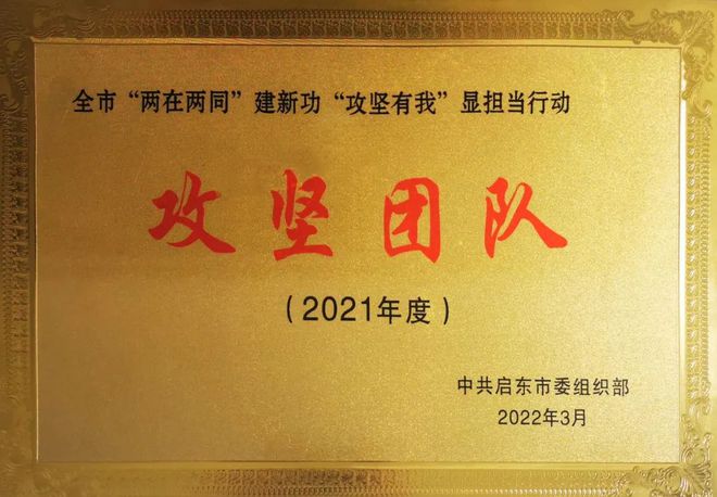 创新提效能，攻坚出实绩——启东法院执行局获评市“攻坚团队”荣誉称号