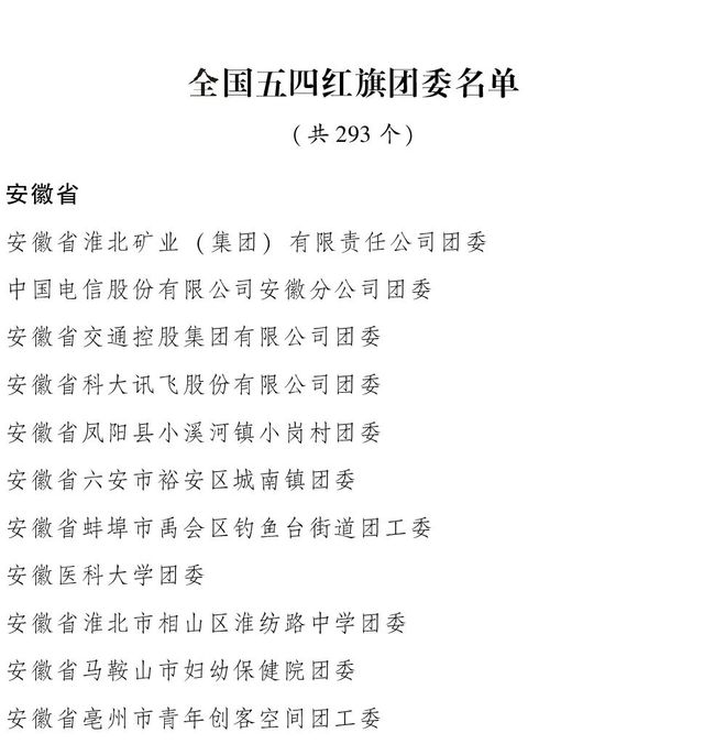 宿州1人1集体获评国家级荣誉称号