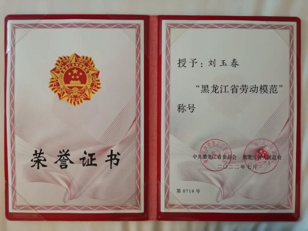 区公安局刘玉春同志荣获黑龙江省第十三届劳动模范荣誉称号