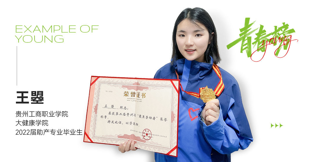 贵州工商职业学院毕业生王瞾荣获贵州省“最美劳动者”称号