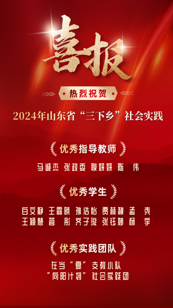山东外事职业大学荣获2024年“三下乡”社会实践活动省级表彰