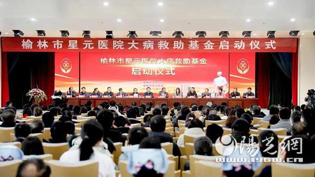 榆林市星元医院获市慈善协会荣誉牌匾